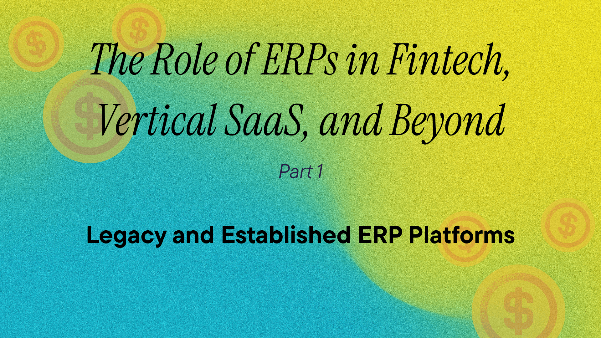 Legacy and Established ERP Platforms