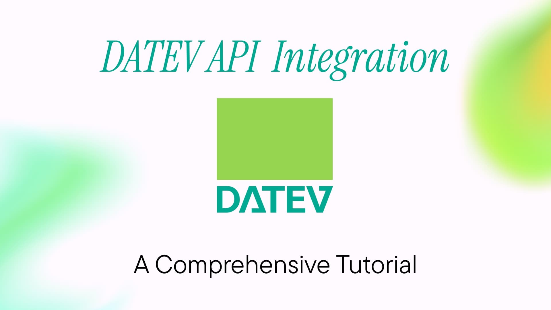 DATEV API Integration: A Comprehensive Technical Guide