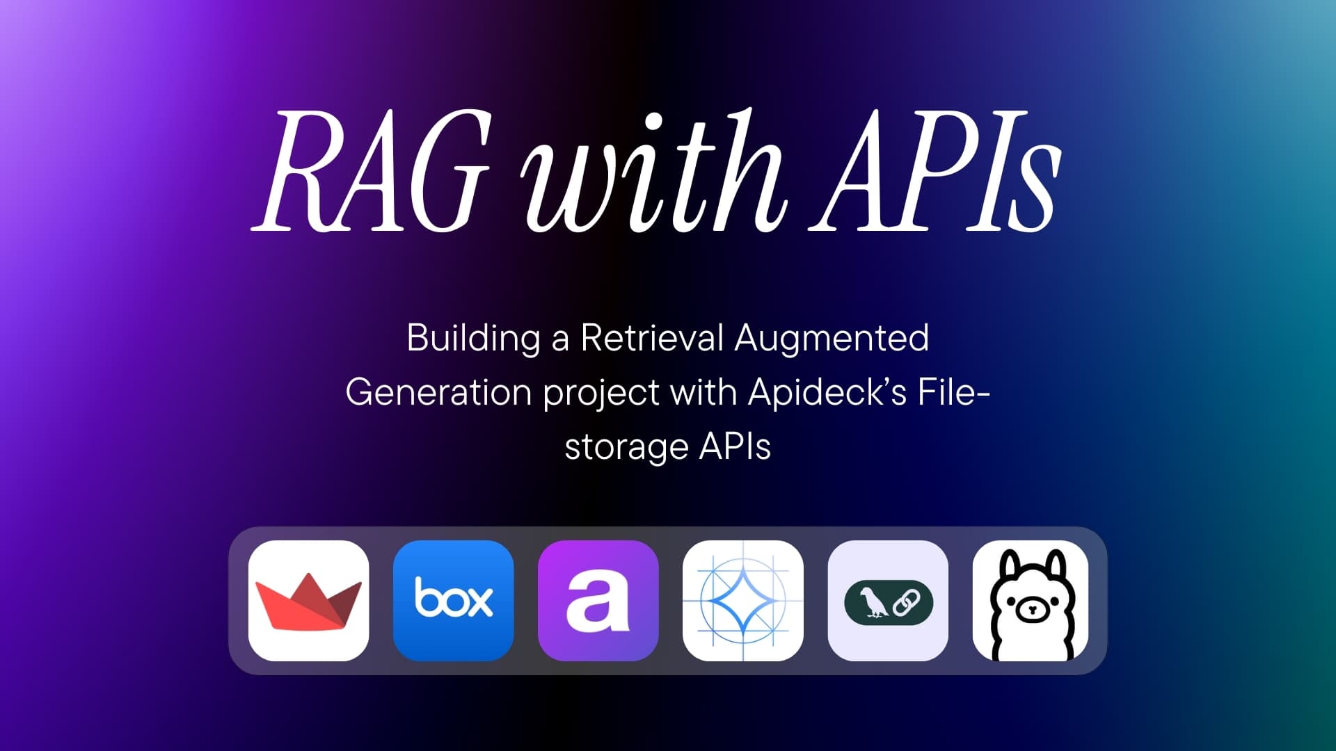 API Based RAG using Apideck’s Filestorage API, LangChain, Ollama, and Streamlit